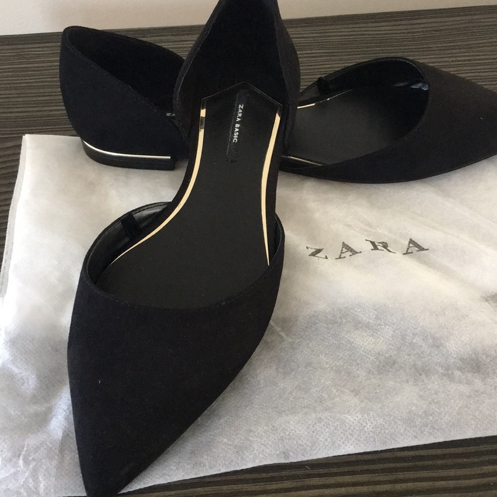 Zara Basic Black Flats